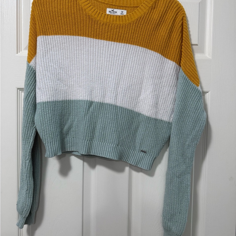 Hollister Multicolor Crew Neck Sweater